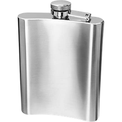 Oggi Stainless Steel Hip Flask With Funnel - Stainless Steel - Oz Hip Flask