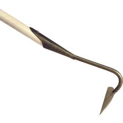 DeWit 52 Ash Hardwood Handle Garden Hoe-Half Moon Pull Hoe