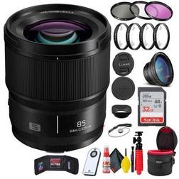 Panasonic Lumix S 85mm f/1.8 Lens + Accessories Bundle