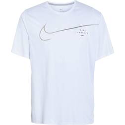 Nike Dri-FIT UV Run Division Miler Top - White/Cave Stone