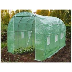 Vounot Polythene Greenhouse 6m² Rostfritt stål Plast