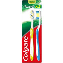 Colgate Twister Medium Toothbrush 2 pack