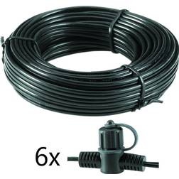 Garden Lights Kabel 15M 150W 6St Kopplingar