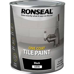 Ronseal One Coat Tile Våtromsmaling Svart 0.75L