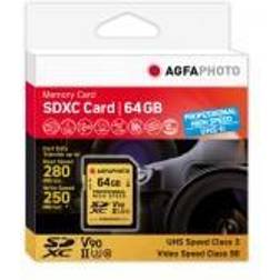 AGFAPHOTO SDxC kort 64GB UHS-II U3 V90