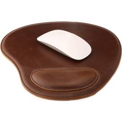 Londo Leather Oval Mousepad with Wrist Rest