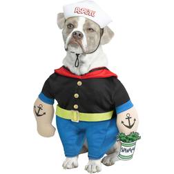 Fun World Pet Popeye Costume - Black/Blue/Red S