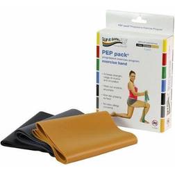 Cando Sup-R Band Latex-Free PEP pack, 1 ea: green, bl ue
