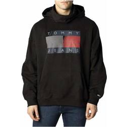 Tommy Hilfiger Mens Reflective Logo Funnel Neck Hoody