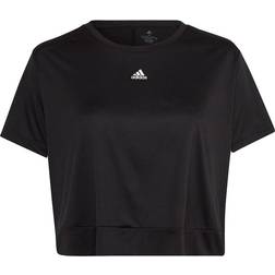 Adidas Aeroready Studio Loose Crop T-shirt Plus Size