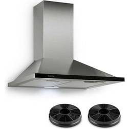 Klarstein Galina Cooker Extractor Hood Recirculation, Trasparente, Argento