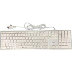 Jedel CK-140U Multimedia Keyboard Apple USB-A USB-C, Low