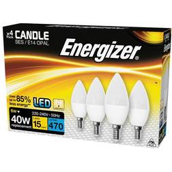 Energizer 6w=40w LED Candle SES=Small Screw 470 lms