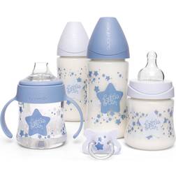 Suavinex Set 4 Biberon Ciuccio Little Star Azzurro