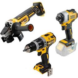 Dewalt DCK384 18v xr Brushless DCD796 Drill DCF887 Impact DCG405 Grinder Bare