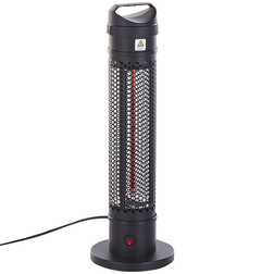 Beliani Stufa Elettrica Da Esterno 1000 W Nero Krakatoa
