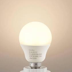 Lindby Bombilla a gota LED E14 G45 4,5W 3.000K opalina