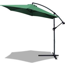 Vounot VOUNOT 3m Cantilever Garden Parasol, Banana Patio Umbrella