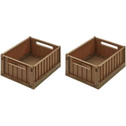 Liewood Foldekasse - 25x18x9,5 cm - Small - 2-pak Pecan