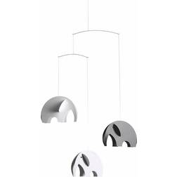 Flensted Mobiles Olephants Black, White and Grey 3D Mobile