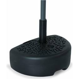 Sweeek Alice's Garden - Black plastic semi-circular half parasol base