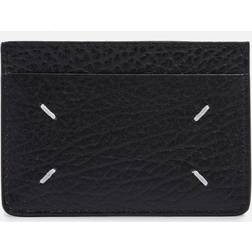 Maison Margiela Grain Leather Four Stitch Card Holder Uni Black