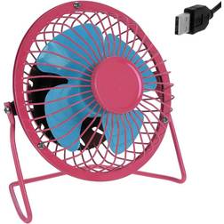 Mini Ventilateur USB Rose/Bleu À 360° ø 13,5 cm