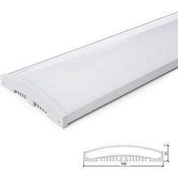 Greenice Profil/Luminaire Aluminium 10 X Bande de LED Diffuseur laiteux x 1M