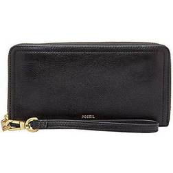 Fossil Women's Logan RFID Zip Around Clutch Wallet 19.7 1.9 W 10.2 cm H