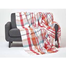 Homescapes 150 Blankets White, Red