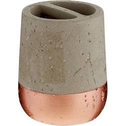 Premier Housewares Neptune Tandborsthållare Betong Grå Koppar 9 x 9 x 10 cm
