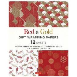 Tuttle Red and Gold Gift Wrapping Papers