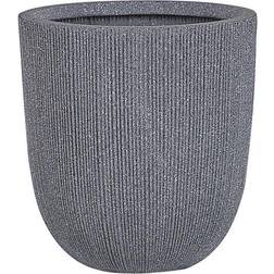 Beliani Modern Outdoor Plant Pot Planter Grey Chios