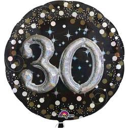 Amscan Anagram Supershape Sparkling Birthday 30