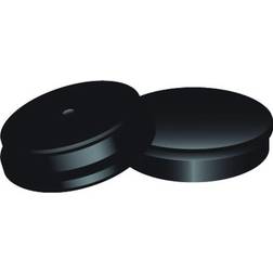 Q-CONNECT Liderpapel Imanes Para Sujecion Pizarras Magneticas 35 mm Negro -Caja De 10 Imanes