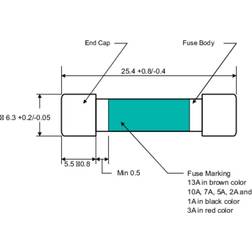 TRU Components 110102700109X 1 A 250 V Hurtig -F- Indhold