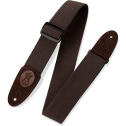 Levy's Leathers MSSC8-BRN gitarrbälte av bomull, 5,1 cm bred, brun