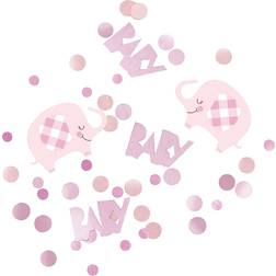 Unique Pink Elephant Baby Shower Confetti, Girl Baby Shower Confetti, Baby Shower Table Decorations, New Baby Girl Party, Gender Reveal 14g