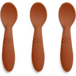 Nuuroo Ella silicone spoon 3-pack Caramel Café