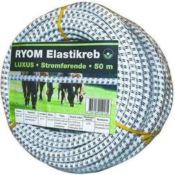 Ryom Elastikreb Lux. Strømførende 7,5mmx50m