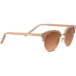 Serengeti Lela Shiny Rose/Shiny Gold Metal/Polarized Drivers