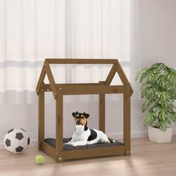 vidaXL Cuccia Per Cani Ambra 61x50x70 cm In Legno Massello Di Pino