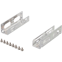 Deltaco 3.5" monteringsvinkler 2.5" harddisk, kort model
