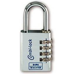 BURG WÄCHTER 3641 Cadenas 30.20 mm Aluminium Argenté Chromé