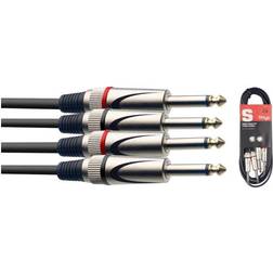 Stagg 3M/10FT TWIN CABLE PLUG-PLUG