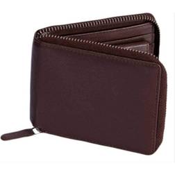 Dents Smooth Nappa Leather Zip Round Wallet With Rfid Blocking Protection Eng Tan