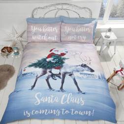 Rapport Santa's Coming To Town Set Duvet Cover Blue (200x)