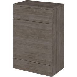 Hudson Reed Fusion WC Unit with Coloured Worktop 600mm Wide Brown Grey Avola