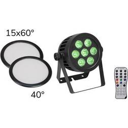 Eurolite Set LED IP PAR 7x9W SCL Spot 2x Diffuser cover (15x60° and 40°