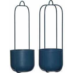 Hübsch Lotus hanging flower pots set of 2